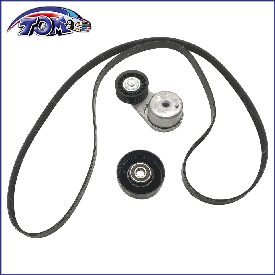 蛇形皮带张紧器滑轮套件适用于 2005 - 2010 年福特野马 4.0L V6 — 第 2/4 张图片