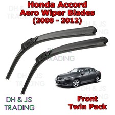 (08-12) Honda Accord Aero Wiper Blades / Front Flat Blade Wipers Saloon Coupe