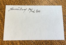 James Cool Papa Bell Negro Leagues Hall of Fame VINTAGE SIGNED 3x5 Index Card