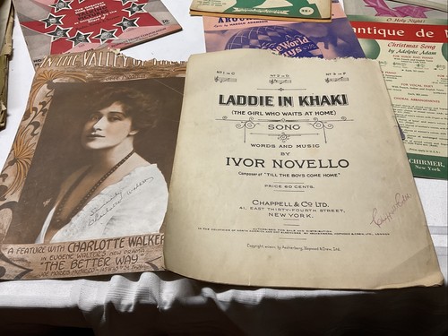 Vintage Sheet Music Large Lot 30’s 40’s 50’s Signatures 30+ Pieces (read) - Picture 6 of 11