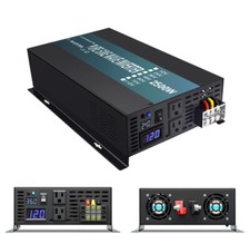 Pure Sine Wave Inverter 2500W 24V DC to 120V AC Truck/RV Car/Home Solar Power