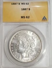 1887 MS62 Morgan Silver Dollar ANACS
