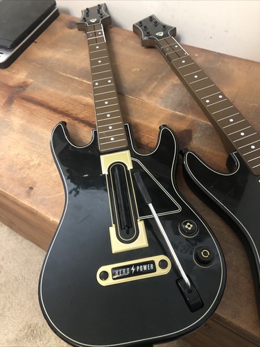 Activision Black Wireless Guitar Controller For Guitar Hero Model 0000654