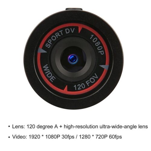 HD 1080P Mini F9 Sport DVR Kamera Fahrrad Motorrad Helm Action videocam Geschenk - Bild 4 von 13