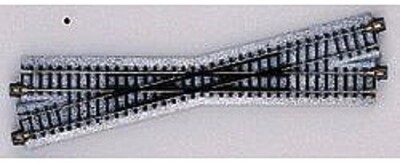 Kato Track Crossings - 15-Degree, 7-5/16'' Left - N Scale Nickel Silver Model