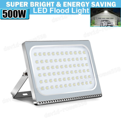 500Watt LED Flood Light Super- Bright LED Stadium Light Cool White Garage Patio
