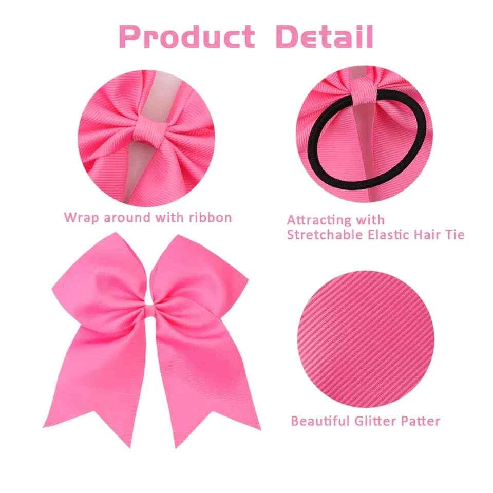 Banda de moño para el cabello de 7" para niñas Foto 3 de 3