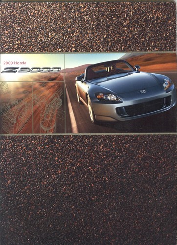 2009 Honda S2000 and S2000 CR Dealer Sales Brochure - Mint! - Afbeelding 1 van 1