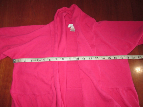 Christopher & Banks Cárdigan/Suéter Rosa Mujer Talla M Plisado Cintura Abierta 33068 - Imagen 7 de 7