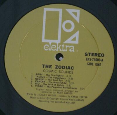 THE ZODIAC - COSMIC SOUNDS - PSYCHEDELIC ROCK VINYL LP | eBay