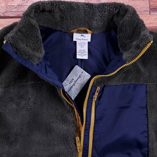 NWT Tommy Bahama Boys Youth Fleece Full Zip Jacket Winter 2XL (16)