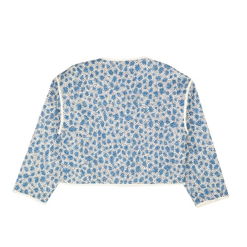 NWT Opening Ceremony BLUE LEOPARD PRINTED QUILTED JACKET Size XSS $430 - Picture 3 of 4