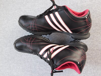Adidas Signature Natalie Women's Golf Shoes Black Pink Size 9.5