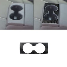 Rear Armrest Cup Holder Frame Trim Cover Carbon Fiber For Chevy Impala 2014-2020