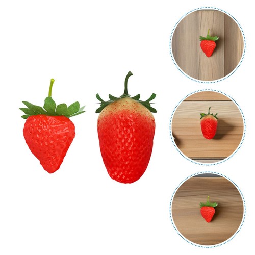 24 Pcs Simulated Strawberry Decoration Fruit Decorative Artificial Fruits for - Imagen 4 de 12