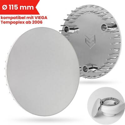 Abdeckhaube Haarsieb Duschabfluss 115mm passend für Viega Tempoplex Dusche Kappe