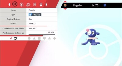 Pokemon Schwert & Schild Shiny Popplio 6IV Max EVs