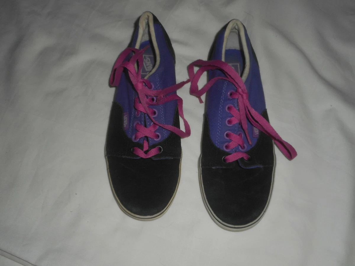 Vans shoes for clearance girls black and purple