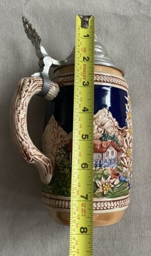 Vintage Gerz Stein W. Germany 70er Jahre Bad Aibling Zinndeckel - Bild 9 von 10