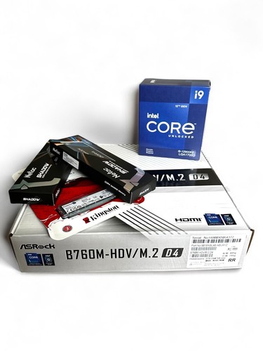 Intel i9 12900KF Sixteen Core 3.2Ghz Asrock B760M 2TB M.2 64GB DDR4 Motherboard - Afbeelding 2 van 17