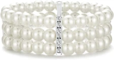 BABEYOND 1920S Flapper Imitation Pearl Bracelet Great Gatsby Pearl Bracelet