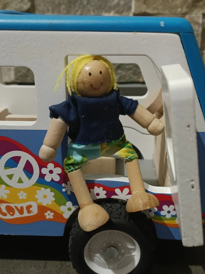 Multivan surf hippie in legno , stile Bulli T1 - Immagine 3 di 4