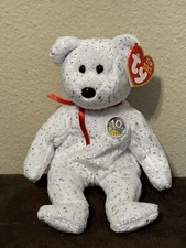TY BEANIE BABY DECADE the WHITE BEAR - MINT with MINT TAGS - 2002 - RETIRED