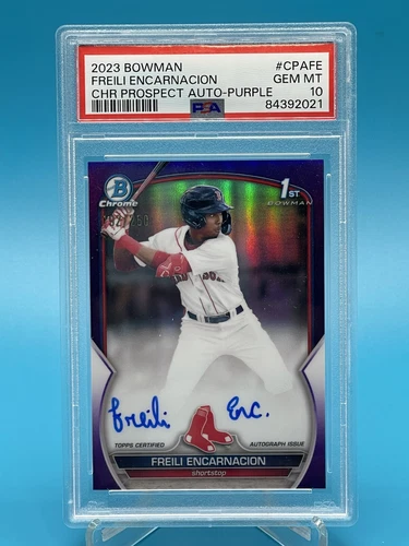 2023 Bowman Chrome Freili Encarnacion auto PSA 10 #CPAFE /250 Purple Refractor