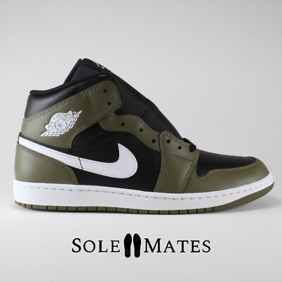 Air Jordan 1 Mid オリーブ/ブラック NIKE AIR JORDAN 1 MID