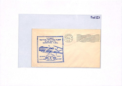 USA AIRSHIP *USS AKRON* Air Mail Cover 1932 TACTICAL TRAINING FLIGHT LZ203 - Picture 6 of 10