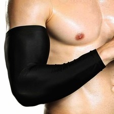 2 Pairs UV Protection Cooling Arm Sleeves Compression Sun Sleeves for Men Women