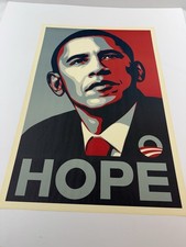 Shepard Fairey Obama Hope Art Litho Print 2008 Obey Giant Paster 24 X 36 Rare