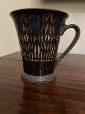 Denby Gatsby Deco Mug Blue Interior X1