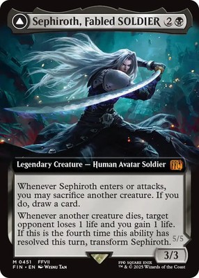 マジック：ザ・ギャザリング Sephiroth, Fabled SOLDIER Foil Sephiroth, Fabled SOLDIER // Sephiroth, One-Winged Angel