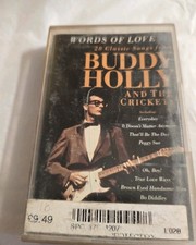 Buddy Holly & The Crickets Words Of Love Cassette Tape Album Great Condition