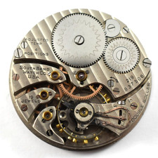 Vintage South Bend Grade 219 16s 19J OF Pocket Watch Movement lot.wa