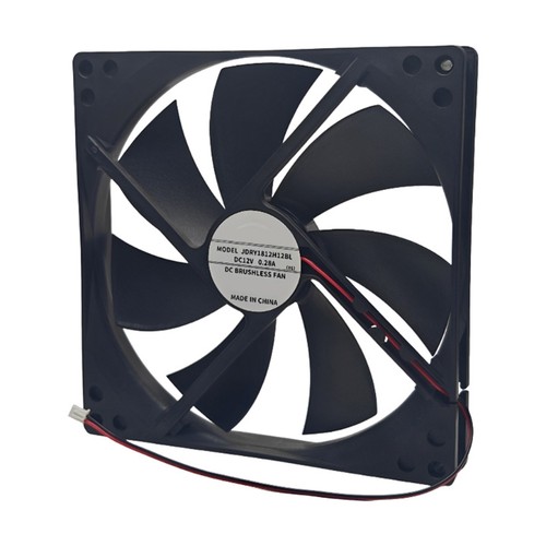 Podwójne łożysko kulkowe 180mm 12V Wysokowydajny wentylator 0,28A XH2,54 2-pinowy interfejs - Zdjęcie 5 z 8