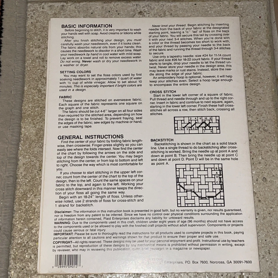 1990 Vintage Nintendo Super Skateboard Mario & Pow Counted Cross Stitch Pattern - Image 4 of 4