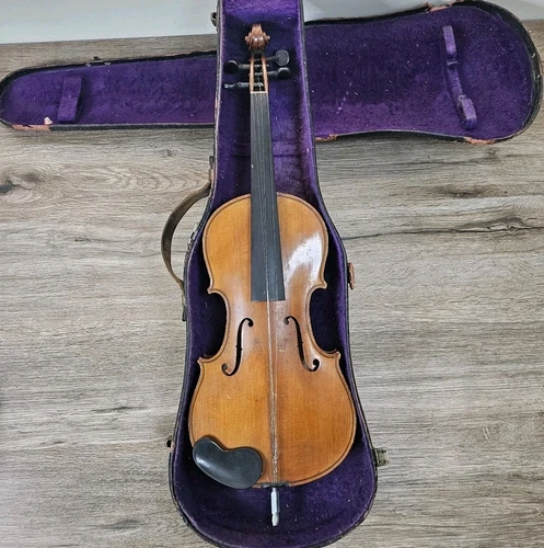 Antique Eduard Reichert Violin Dresden Fecit Anno 1907 Germany **For Repair** 