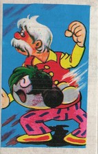 Vintage Japanese Menko Old Man Carrying Green Character MiG Fighter Jet 732439