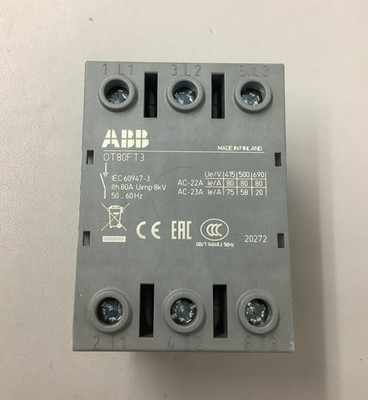 Lot of 2 ABB 1SCA105431R1001 OT80FT3 Disconnect Switch 80A (b617)