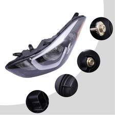 For 2014-2016 Hyundai Elantra Halogen Headlight Left Driver Side Front Lamp