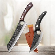 1/2PCS Stainless Steel Boning Knife Chef Knife Cooking Meat Fish Beef Chopper