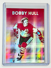 Bobby Hull Limited Edition Artist Signed "Team Canada" Refractor Card 1/1