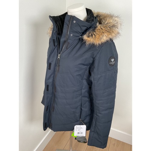 Obermeyer Tuscany II Jacket Womens Size 8 Black Insulated Faux Fur Hooded Coat - Picture 9 of 17