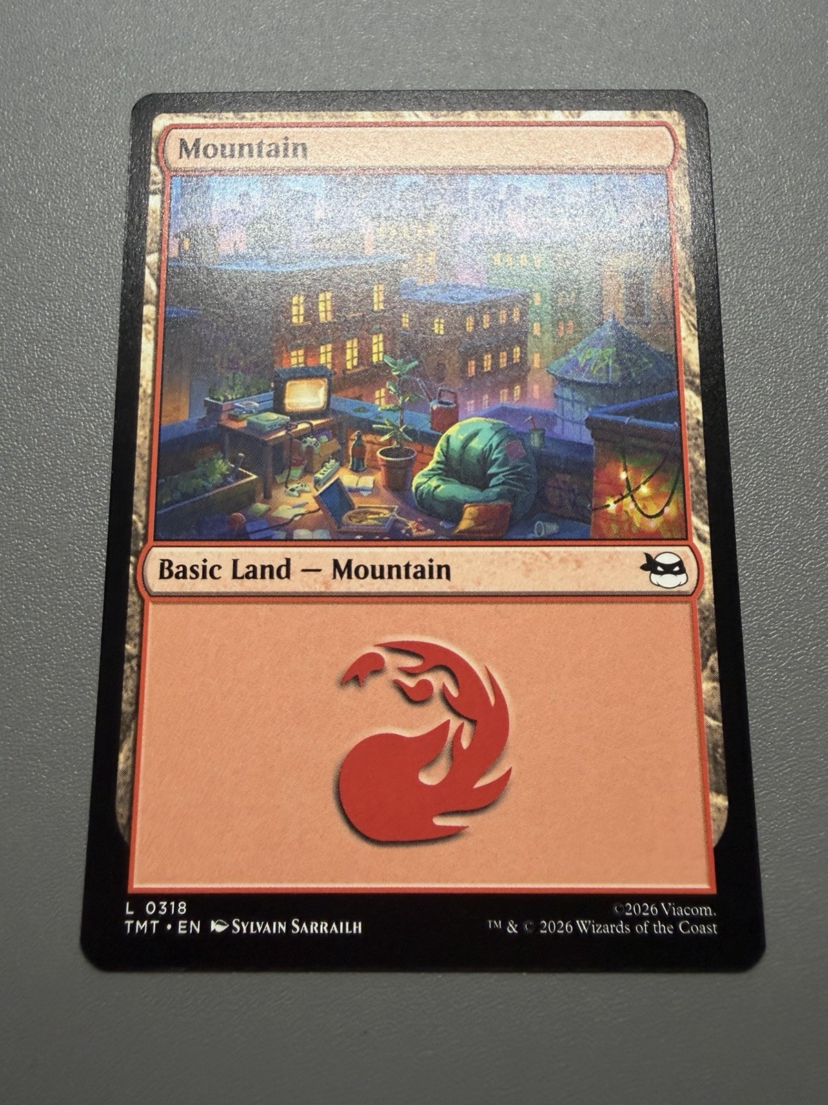 Mountain Basic Land L 0318 TMT NM/M Commander TMNT Regular MTG