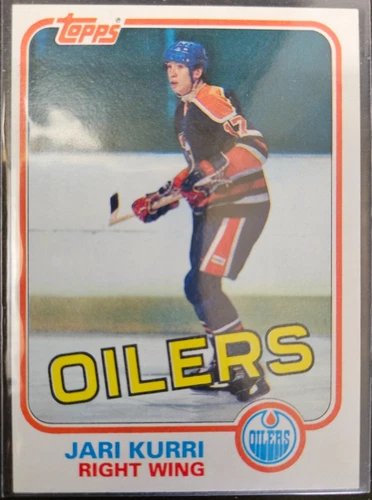 1981-82 Topps Jari Kurri Rookie Edmonton Oilers #18 High Grade