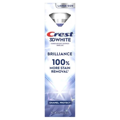 Crest 3d White Brilliance Dentifrice protecteur d'émail 3.9 Oz (110 g) - Photo 1/4