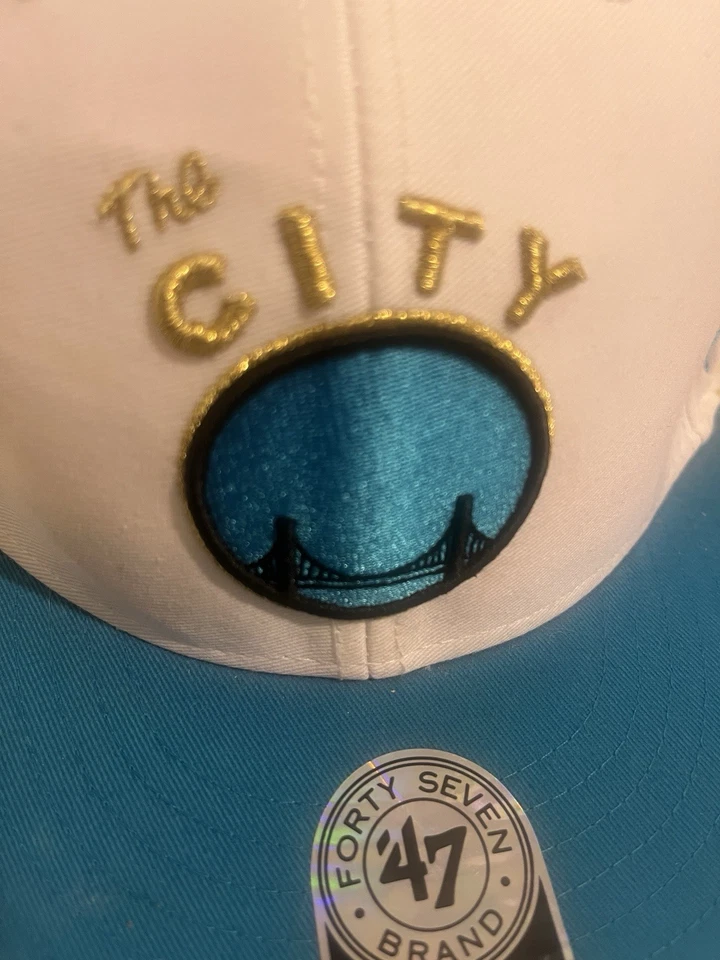 Gorra '47 Hardwood Classics Snapback Golden State Warriors The City azul blanco Foto 2 de 4