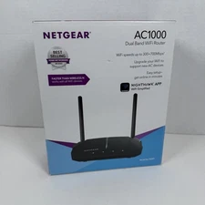 Netgear AC1000 Dual Band WiFi Router speeds up to 300+700 bps model R6080-100NAS